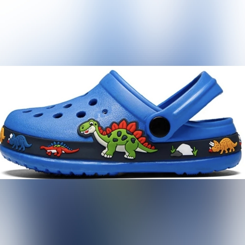 Toddler unisex dinosaur casual round toe croc style sandal